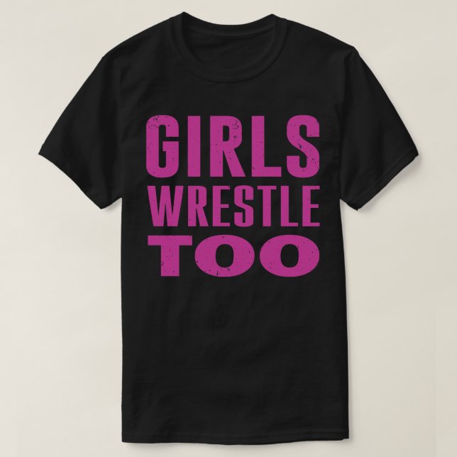 T-shirt Les filles luttent aussi (Design devant)