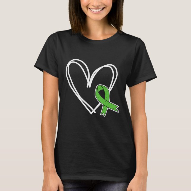 T-shirt Les filles Maladie mentale du coeur Sensibilisatio (Devant)