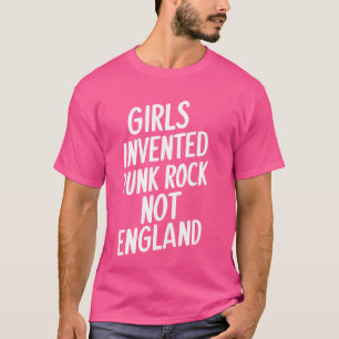 T-shirt Les filles ont inventé le punk rock, les paroles d