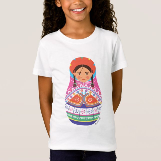 T-Shirt Les filles péruviennes de Matryoshka (Devant)