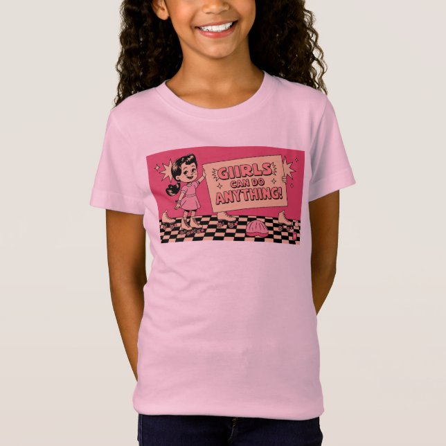 T-Shirt Les filles peuvent faire n'importe quoi ! (Devant)
