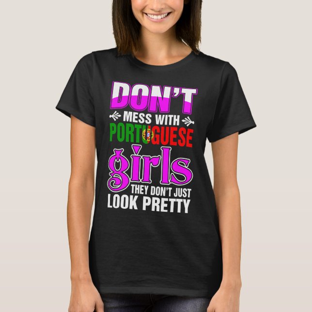 T-shirt Les Filles Portugaises Ont L'Air Jolies (Devant)