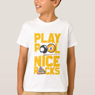 T-shirt Les Filles Qui Jouent Au Billard Ont De Belles Rac