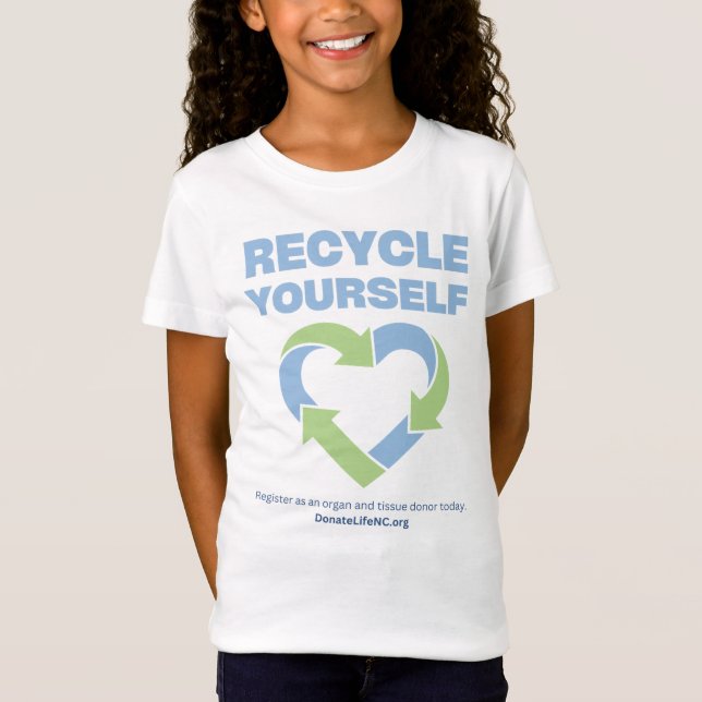 T-Shirt Les filles recyclent votre chemise (Devant)