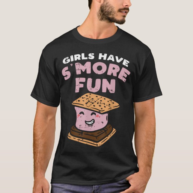 T-shirt Les filles s'amusent plus avec des s'mores drôle C (Devant)