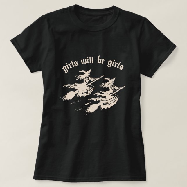 T-shirt Les Filles Seront Des Filles (Design devant)