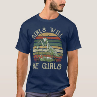 T-shirt Les filles seront des filles priant Ms amis