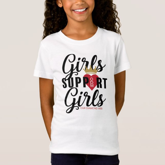 T-Shirt "LES FILLES SOUTIENNENT LES FILLES" STYLE ODM (Devant)