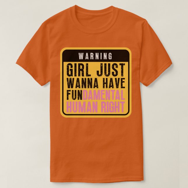T-shirt Les filles veulent avoir des droits fondamentaux 7 (Design devant)