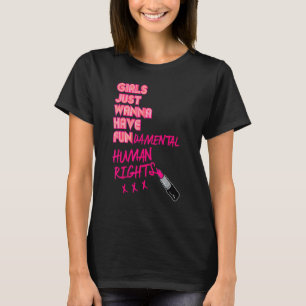 T-shirt Les Filles Veulent Juste Avoir Des Droits Fondamen