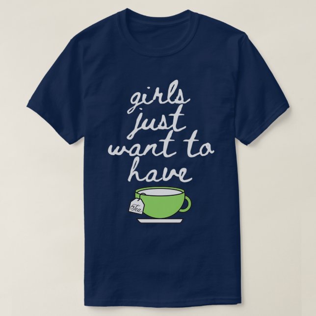 T-shirt Les filles veulent juste avoir une tasse d'amoureu (Design devant)