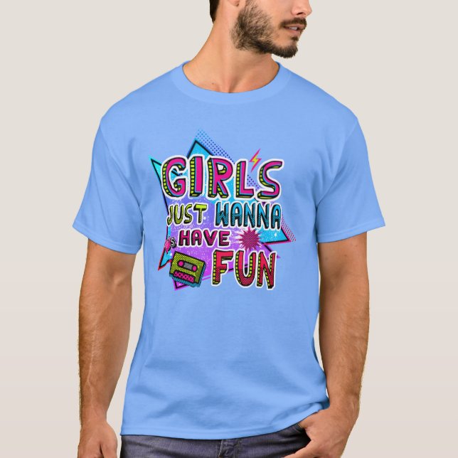 T-SHIRT LES FILLES VEULENT SIMPLEMENT S'AMUSER AVEC LES AN (Devant)