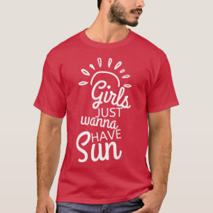 T-shirt Les Filles Veux Juste Avoir Le Soleil Fun Été Amou