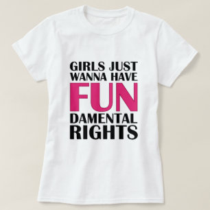 T-shirt Les Filles Veux Juste S'Amuser
