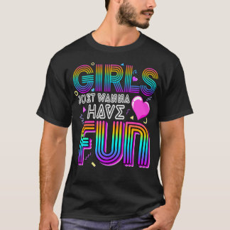 T-shirt Les Filles Voulaient Juste S'Amuser Awesome 70'S 8