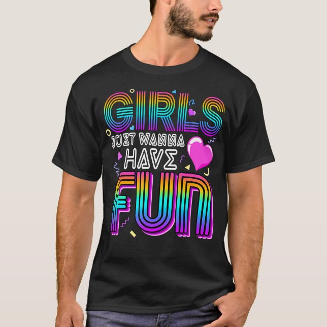 T-shirt Les Filles Voulaient Juste S'Amuser Awesome 70'S 8 (Devant)