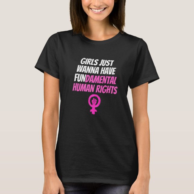 T-shirt Les Filles Voulaient Juste S'Amuser Damental Human (Devant)