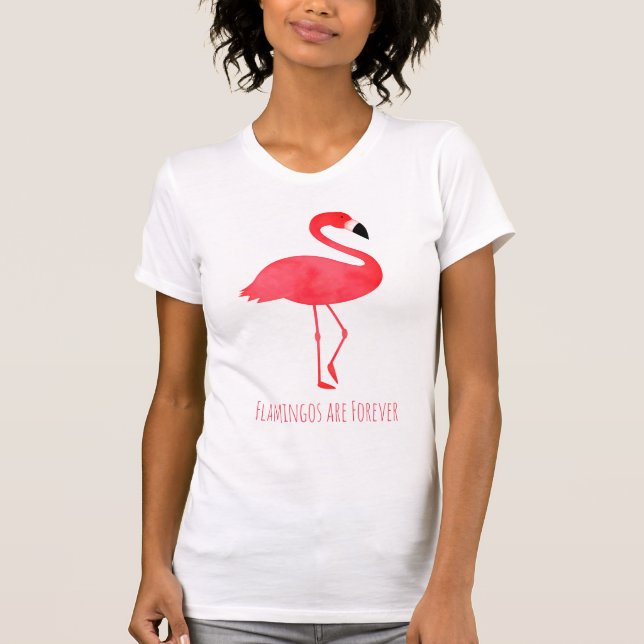 T-shirt Les Flamants roses sont pour toujours des mots d'o (Devant)