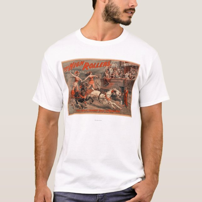 T-shirt Les flambeurs - Ben Hur "plient son" théâtre (Devant)