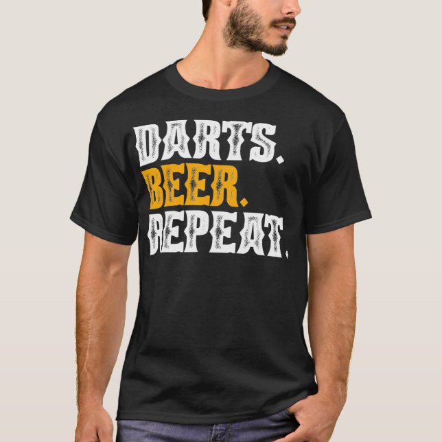 T-shirt Les fléchettes jouent aux fléchettes (Devant)
