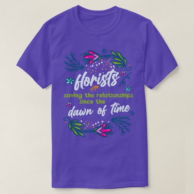 T-shirt Les fleuristes sauver des relations (Design devant)
