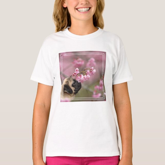 T-shirt Les fleurs de cerisiers d'Carlin (Devant)