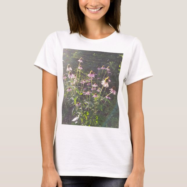 T-shirt Les fleurs d'échinacée au soleil (Devant)