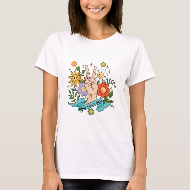 T-shirt Les Fleurs Sont Toujours Un Bon (Devant)
