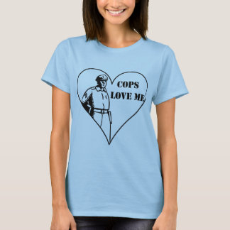 T-shirt Les flics m'aiment