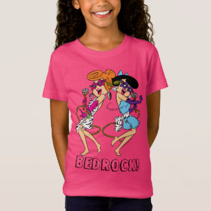 T-Shirt Les Flintstones   Wilma et vedettes du rock de