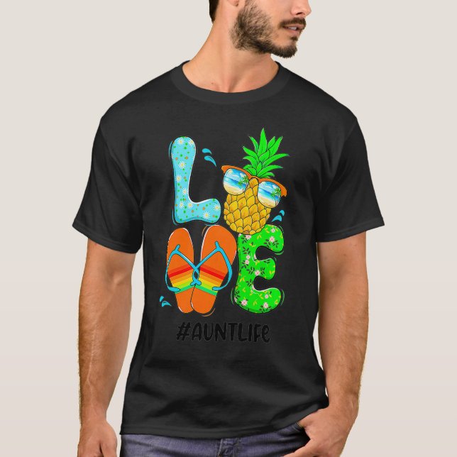 T-shirt Les flipflops d'ananas adorent été noni Premium (5 (Devant)