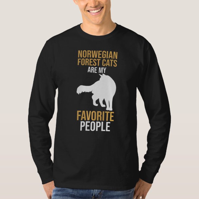 T-shirt Les Forêts Norvégiennes Sont Mes Peuples Préférés (Devant)