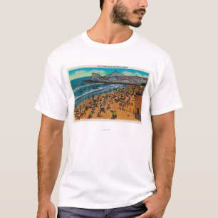 T-shirt Les foules de coureur et de plage de cyclone, Long