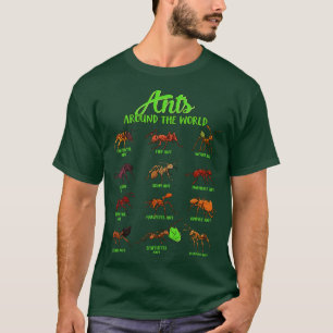 T-shirt Les fourmis du monde entier espèces de fourmis