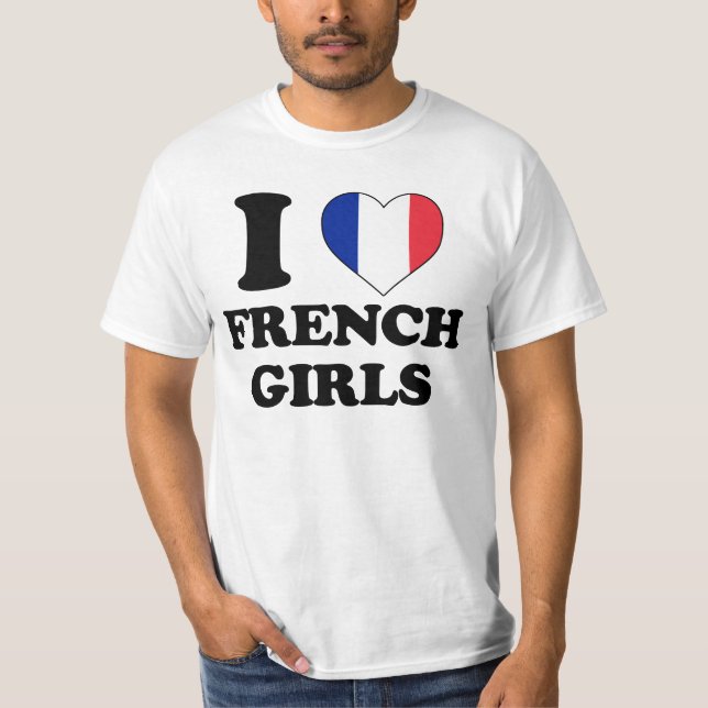 T-shirt Les French Girls (Devant)
