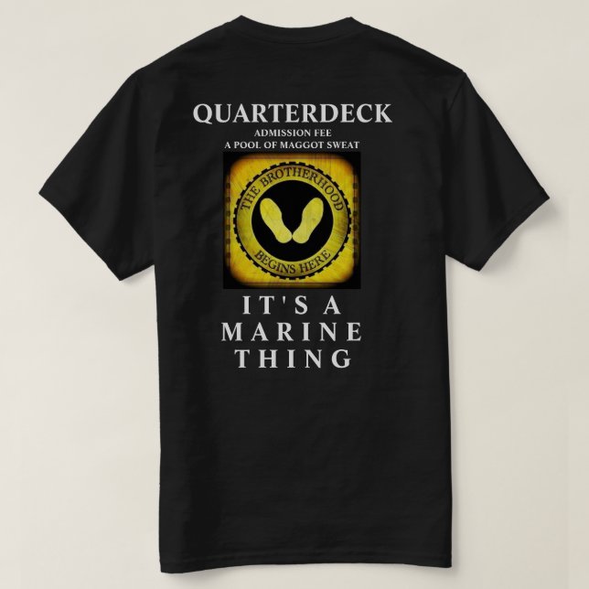 T-SHIRT LES FRÈRES COMMENCENT ICI / C'EST UNE CHOSE MARINE (Design dos)