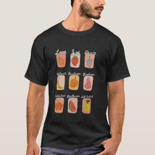 T-shirt Les Fruits De L'Esprit Chrétien Amour Joie Paix