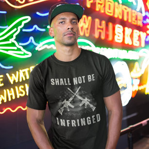 T-shirt Les Fusils Traversés Ne Doivent Pas Être Contourné