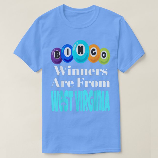 T-shirt Les Gagnants De Bingo Sont De West Virginia Funny  (Design devant)