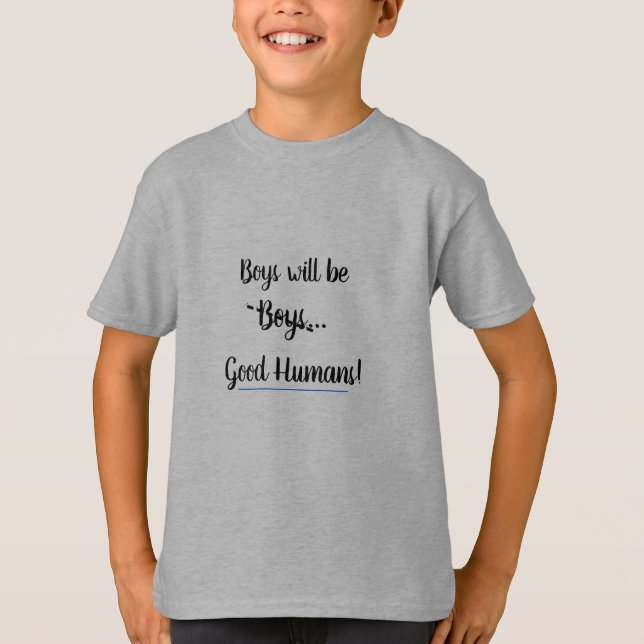 T-shirt Les garçons .... De bons humains (Devant)