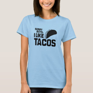 T-SHIRT LES GARÇONS DÉSOLÉS J'AIME LES TACOS - .PNG