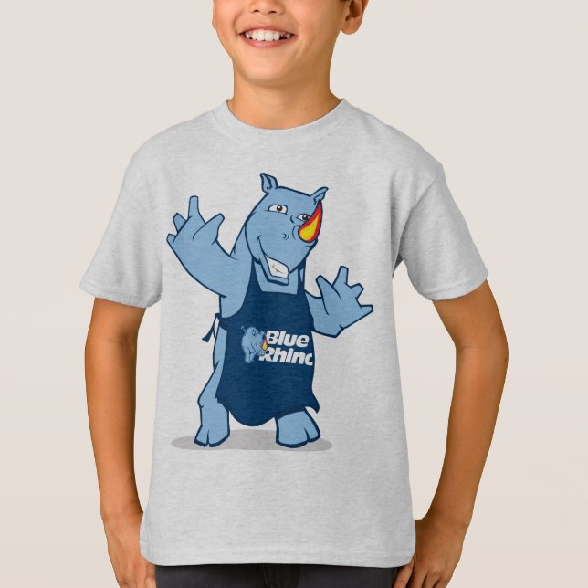 T-shirt Les Garçons du Rhino Bleu (Devant)