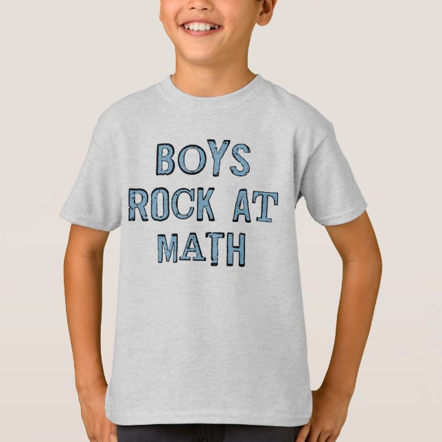 T-shirt Les Garçons Font Du Rock Sur Les Maths (Devant)