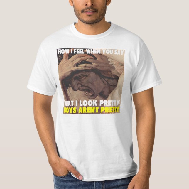 T-shirt Les garçons ne sont pas jolis ! (Devant)