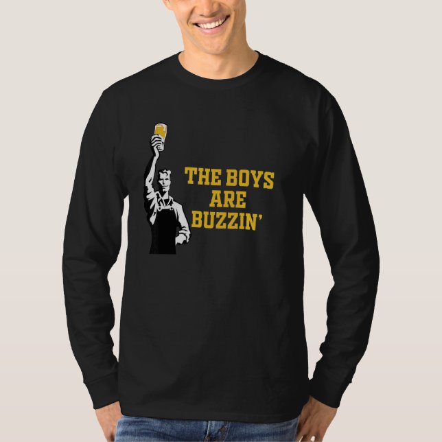 T-shirt Les Garçons Sont Buzzin'Happy Labor Day Workers Bo (Devant)