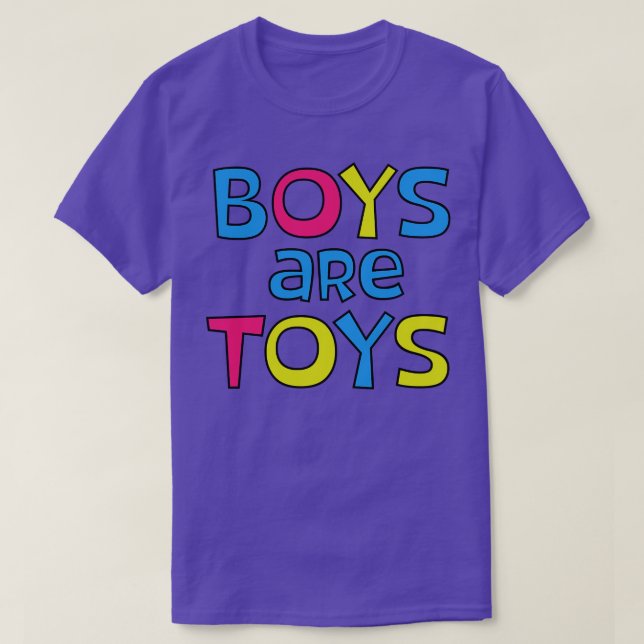 T-shirt Les Garçons Sont Des Jouets (Design devant)