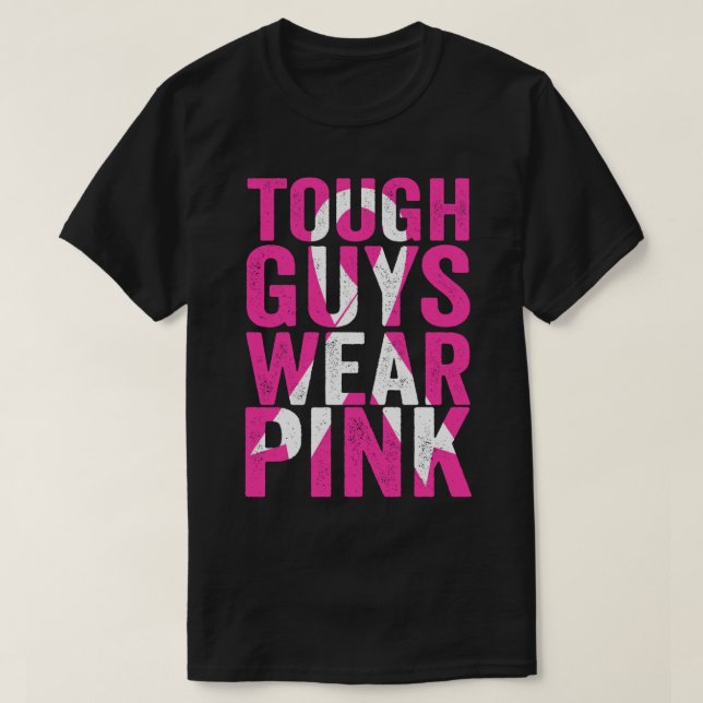 T-shirt Les Gars Durs Portent Du Rose (Design devant)