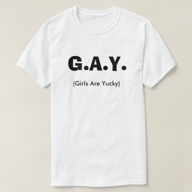 T-shirt Les Gay Club Les Filles Sont Yucky Drôle LGBT Quee (Design devant)