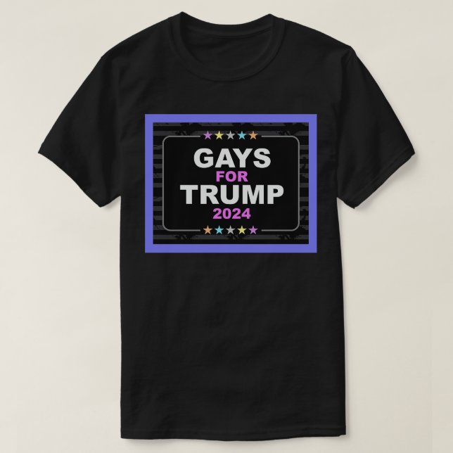 T-shirt Les gays pour Trump (Design devant)
