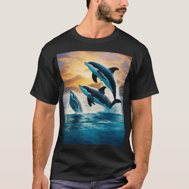 T-shirt Les géants de l'océan attaquent le Tee (Devant)